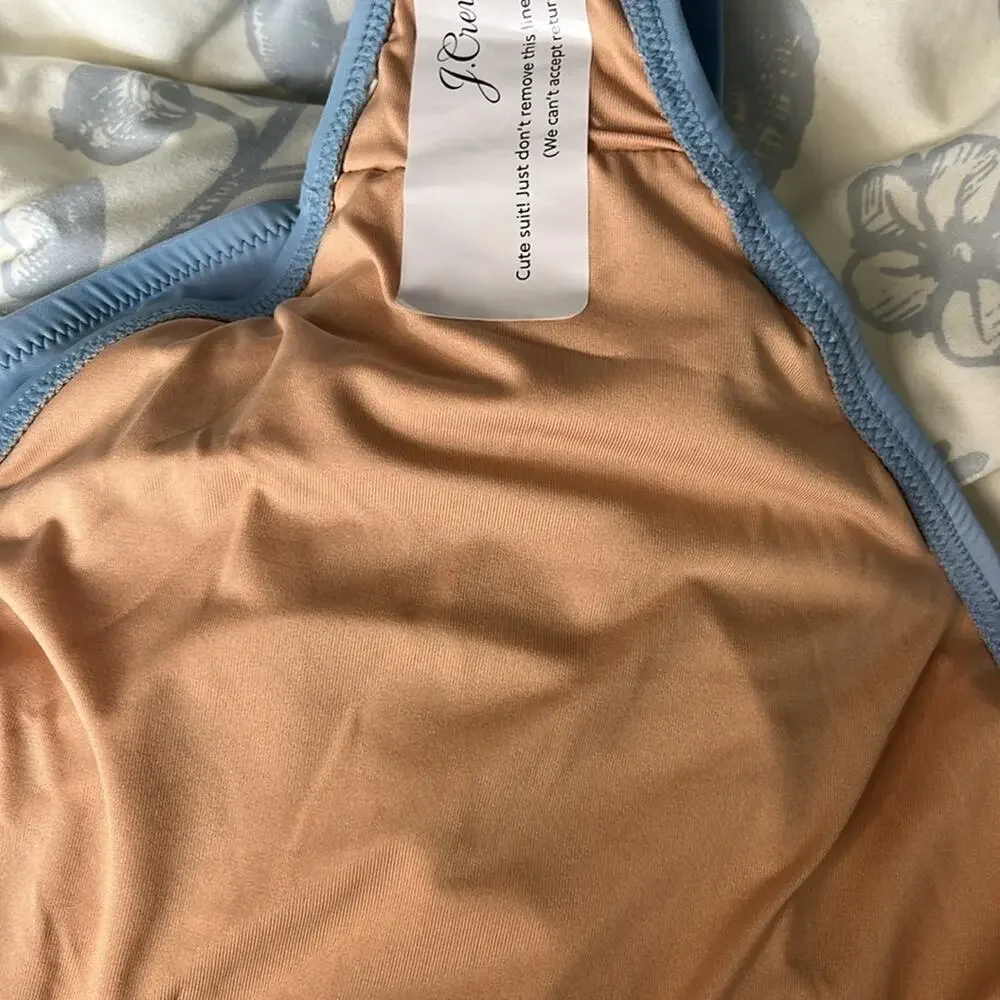 NWT J. Crew Ruched Squareneck One Piece